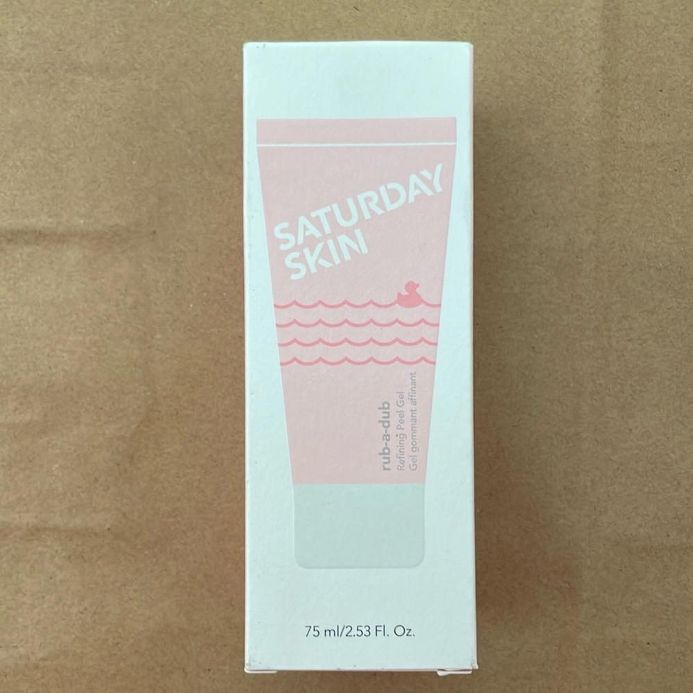 Saturday Skin 
rub-a-dub
REFINING PEEL GEL